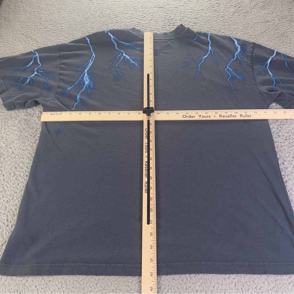 Darc Sport x Batman Shirt Mens Medium Blue Lightning Wolves Club Oversized Tee - Picture 3 of 9